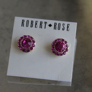 Robert Rose pink earrings